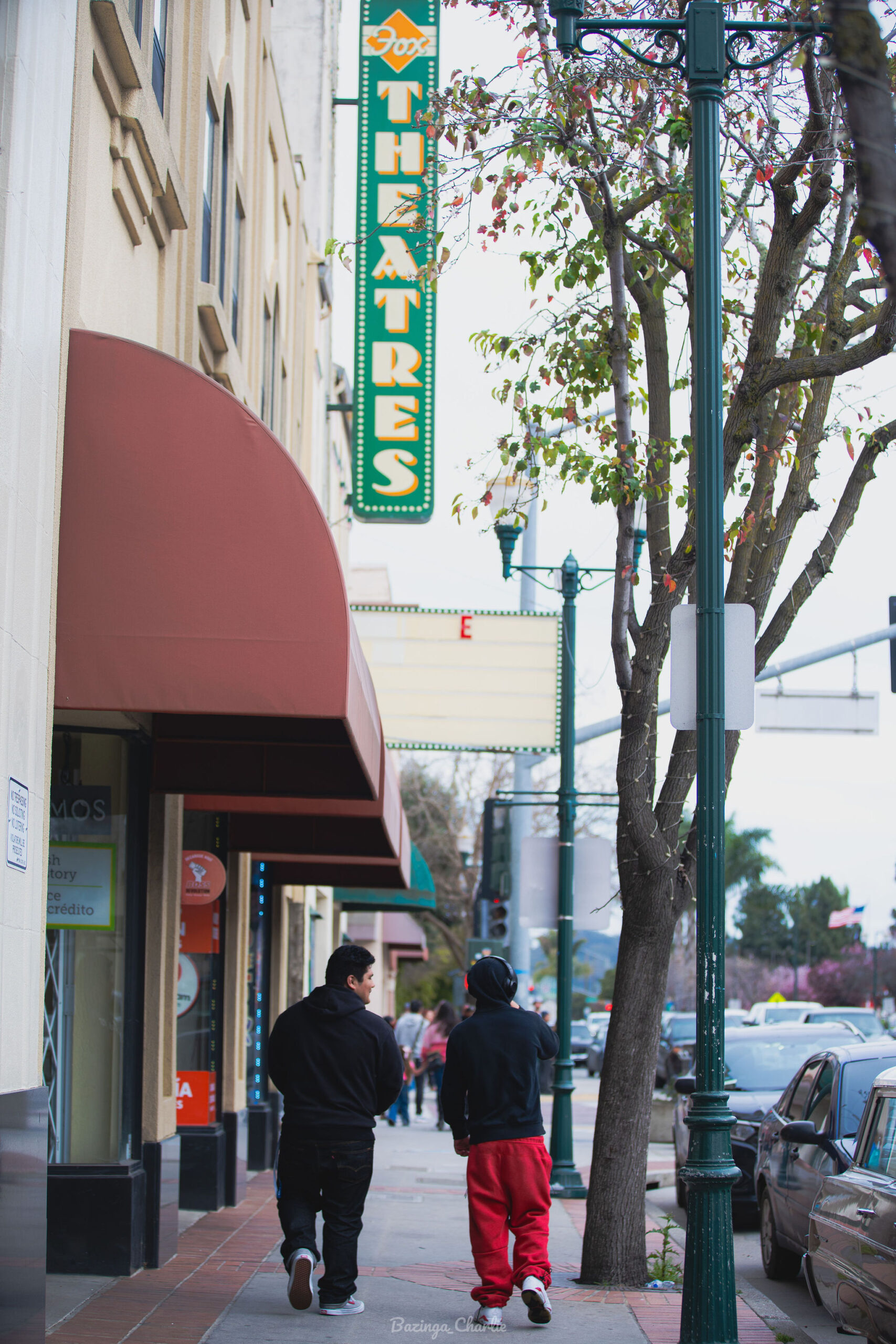 Boys walking in downtown Watsonville